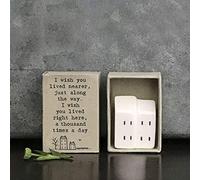 East of India Mini Matchbox House - I Wish You Lived Nearer