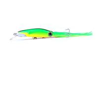 East pluie Squid jupes dur Leurres de pêche Octopus Swimbait Plastique Jig Head Ophiodon Aleutianus Pêche, C 1pcs