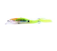 East pluie Squid jupes dur Leurres de pêche Octopus Swimbait Plastique Jig Head Ophiodon Aleutianus Pêche, A 1pcs