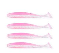 East Rain Appâts Souples Easy Shiner avec Queue pour leurres de pêche adaptés à Tous Les Types de Plates-Formes (PVC,10cm/4.8g,6options de Couleurs,7pcs/Paquet) (13cm 11.5g 4pcs C)