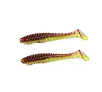 East Rain Worm Swimbait avec Queue pour Eau salée Leurre de pêche Doux Appât par Big Jeu appliquer sur Tous Les Types de pêche Bas de Ligne (PVC, 33.6gram/18 cm, Mulit-Colors Option)