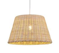 East Retro Rattan Home Decor Lighting,Wicker Chandelier Light Fixture,Boutique Decorat Lamp for Dining Room Decor,Adjustable Pendant Lighting Beige Brown