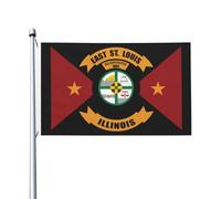 East St. Louis, Illinois Drapeau Drapeaux Couleurs Vives Garden Flag Pour Cour Bar Vacances 3X5Ft