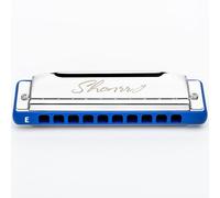 East Top Harmonica Blues Professionnelle e Mi, 10 Trous 20 Tons T009 2.0 Shonrry Harmonica Diatonique pour Joueurs de Tous Niveaux, BLEU