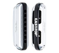 East top Harmonica de blues à 8 trous, harmonica diatonique en Do pour adultes, débutants, professionnels et étudiants, comme cadeau, argenté