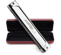 East top Harmonica trémolo professionnel en G avec 24 trous T2406S Instrument Orgue à bouche pour adultes, joueur professionnel, débutants et étudiants, comme cadeau