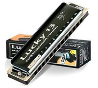 East Top Lucky 13 Bass Plus Blues Harmonica 13 trous diatonique Harpe bouche Instrument de musique professionnel PowerBender en Do pour adultes