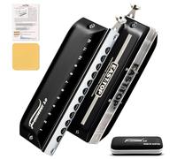 EAST TOP Overrunner 2.0 sans valves Harmonica chromatique à 12 trous, 48 tons et clé chromatique pour bouche d'orgue pour adultes, débutants et étudiants