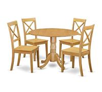 East West Furniture Dlbo5-Oak-W Dublin Set Chêne