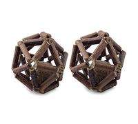 Eastar 2 pièces Jouets à l'herbe à Chat Balle Matatabi Bâtonnets Organic Natural Silvervine Fournitures pour Chats de Compagnie