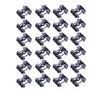 Eastar 24 pièces Gris 1:87 Ho Échelle en Plastique Train Roue Modèle Haute Jante Psyllium RCOO Bogie