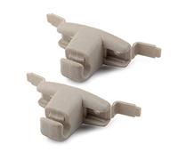 Eastar Beige Support de Clip de Pare-Soleil Clip de Crochet de Pare-Soleil, Crochet de Visière de Soleil de Voiture Support intérieur pour BMW E46 3 Series 325 M3 51168243575