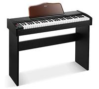 Eastar EK-10S Clavier Piano, 61 touches de taille standard Upright Clavier de Piano numérique pour les débutants avec pédale de sustain et support de livre de musique, cadeau essentiel