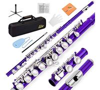 Eastar Flûte en do à 16 touches pour débutants à trou fermé - Violet - EFL-1Pu
