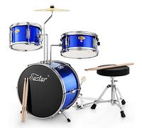 Eastar Kit Batterie Enfant 14" avec Tabouret, Cymbale, Pédale et Baguettes