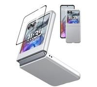 Eastcoo Coque fine pour Moto Razr 2024/Moto Razr 50 5G, [Film d'écran rigide transparent intégré + arrière en polycarbonate rigide] [Sensation givrée] Coque de protection intégrale antidérapante