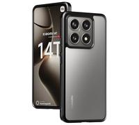Eastcoo Coque Slim Fit pour Xiaomi 14T [Arrière en PC givré rigide + Bumper en TPU noir souple] Coque de protection légère résistante aux chocs pour Xiaomi 14T, noir