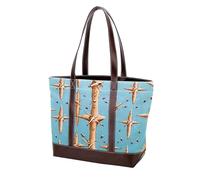 Easter Art Cross-1134 Grand sac à main en cuir délavé doux pour femme, Multicolore 05, 33.8x12x31cm/13.3x4.7x12.2 in