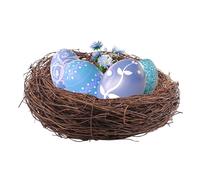Easter Artificial Bird Nest Decorations - Rotin Bird Nests for Crafts | Artificial Birds Nests Breathable Easter Birds Nêsts | Bîrds Nest Decor for Home, Courtyard, Wedding, Christmas