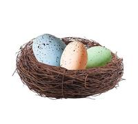 Easter Artificial Bird Nest Decorations - Rotin Bird Nests for Crafts | Artificial Birds Nests Breathable Easter Birds Nêsts | Bîrds Nest Decor for Home, Courtyard, Wedding, Christmas