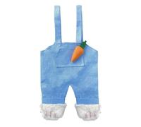 Easter Bag - Reusable Rabbit Overalls Shape Storage Pouch | 18.11x9.84 Inches Velvet Easter Treat Bags For Egg Hunting Party Decoration Supplies Family Gatherings Celebrations