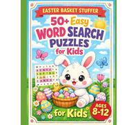 Easter Basket Stuffer: 50+ Easter Word Search Puzzles for Kids Ages 8-12: Large Print Spring and Easter Activity Book for Boys and Girls crossword puzzles