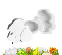 Easter Bunny Egg Mold, Flexible Silicone Candy Mold, Chocolate Bunny Molds with Easy Release, Handmade Craft Tool, Making Molds with Multi Purpose Use, Supplies for Aromatherapy Candles Easter Resin