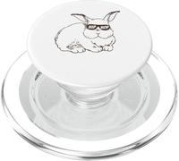 Easter Bunny Hip Hop Sunglasses Funny and Cute Rabbit PopSockets PopGrip pour MagSafe