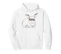 Easter Bunny Hip Hop Sunglasses Funny and Cute Rabbit Sweat à Capuche