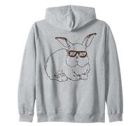 Easter Bunny Hip Hop Sunglasses Funny and Cute Rabbit Sweat à Capuche