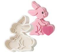 Easter Bunny Mold Food Grade Bunny Shape Resin Chocolate Candy Mould