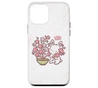 Easter Bunny Pink Sakura Flower Cute Japanese Cherry Blossom Coque pour iPhone 12 Mini
