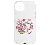 Easter Bunny Pink Sakura Flower Cute Japanese Cherry Blossom Coque pour iPhone 15 Plus