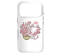 Easter Bunny Pink Sakura Flower Cute Japanese Cherry Blossom Coque pour iPhone 17 Pro