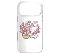 Easter Bunny Pink Sakura Flower Cute Japanese Cherry Blossom Coque pour iPhone 17 Pro Max