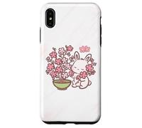 Easter Bunny Pink Sakura Flower Cute Japanese Cherry Blossom Coque pour iPhone XS Max