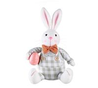 Easter Bunny Plush Animal en Peluche - Jouet en Peluche de Lapin Mignon Tenant l'œuf/ | Oreiller de Lapin Doux et câlin, décoration de la Maison d'un Jouet de Luxe de 12 Pouces
