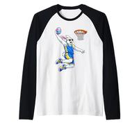Easter Bunny Slam Dunk Easter Egg Sports Manche Raglan