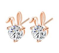 Easter Bunny - Stud Earrings | Polished Plating Alloy Jewelry Easter Bunny, Comfortable Smooth Holiday Accessories Éaster B́unny, Standing Out Gift For Women Mom Sister Èaster B̀unny