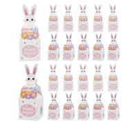Easter Candy Boxes, Paper Bunny Spring Decor, 24 Pieces Easter Snack Box Goodie Bags for Chocolate Kids Teens Boys Girls Family Home School Birthday Holiday, and Party Favors, Festive Seasonal