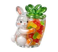 Easter Candy Dish, Spring Candy Dish | Bunny Cute Portable Decor | for Party Christmas Birthday Weekday Snack Serving Offices Dorm Countertop Outdoor Movie Grocery