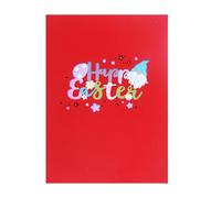Easter Card - Bunny Greeting Card, Color-Printed Holiday Card with Envelopes | Happy Easter Note Card for Celebrations, Decorative Holiday Cards for Friends and Family Greetings