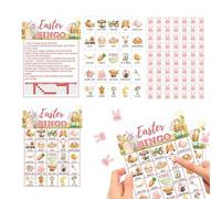 Easter Card Games - Fun Entertainment for Family | 24 Pieces Tabletop Set with Colorful Cards, Group Activity Play, Kids Classroom Festive Home Social Travel Vacation Party Game Collection