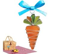 Easter Carrot Statue, Easter Beach Decorations, Rabbit and Carrot Figurines, Springtime Collectible 2D Flat, Easters Decor Bunny Sculpture for Bookshelf Dining Table Windowsill Bedside