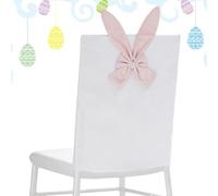 Easter Chair Cover - Plush, 18.9x28.94in Chair Protector Decorative Slipcover | Soft Dining Room Chairs Cover Cute Holiday Design, Easter Chairs Covers For Kitchen, Dining Room, Home Office, Apartment