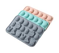 Easter Chocolate Molds - 3PCS Silicone Egg Basket Mold Set 15 Cavities, Non Stick Heat Resistant Baking Mold, Bunny Egg Shape Chocolate ice cubes Tray For Cupcake Fondant DIY