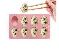 Easter Chocolate Molds - 8-Cavity Food Grade, Easy Release Bakeware for Dessert, Silicone Baking Pan, Premium-Quality Flexible Tray with Non-Stick Finish, Egg Shaped Mold for Candy and Baking