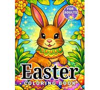 Easter Coloring Book for Adults: Beautiful Easter Designs with Eggs, Bunnies, Flowers for Relaxation, Stress Relief, and Mindfulness