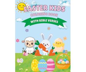 Easter Coloring Book for Kids: Cute Christian Designs with Simple KJV Bible Verses