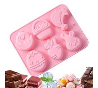 Easter Craft Molds - Non Stick Silicone Handmade Casting Tools | Multi Purpose Mold for Candle Making, Gummies, Cupcakes, Fudge, Jelly, Pastry, Ice, Soap and Cake Decoration